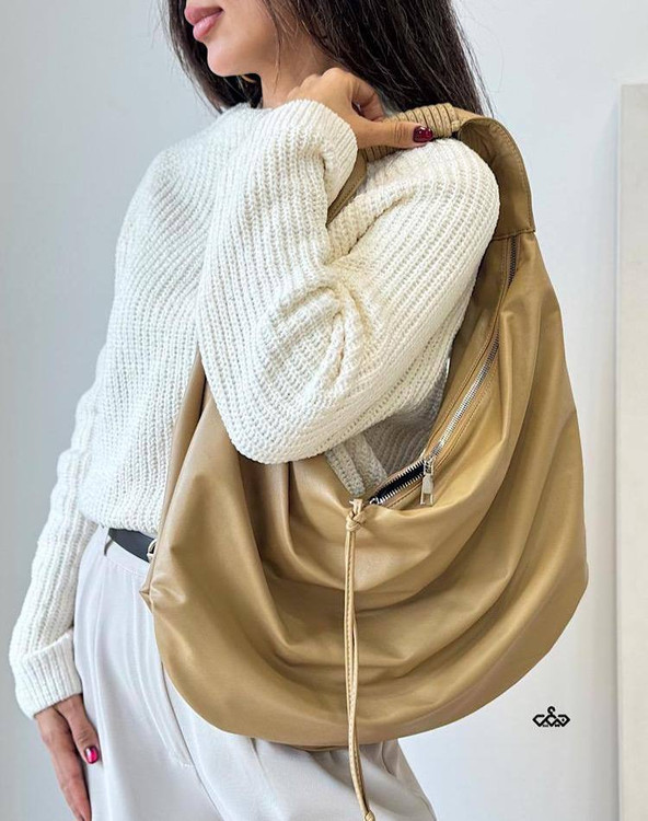 کیف زنانه طرح هلالی دسته گره womens bag