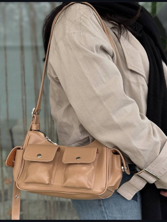 کیف زنانه مدل 2 جیب جلو شل رودوشی womens bag