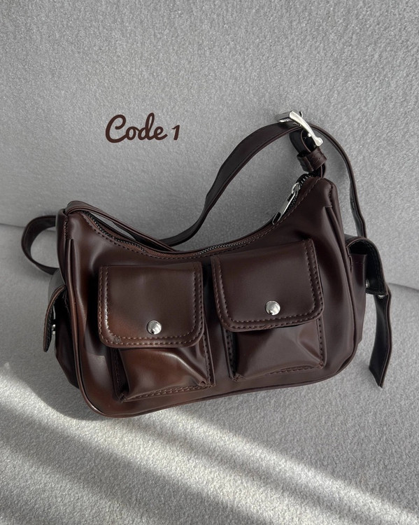 کیف زنانه مدل 2 جیب جلو شل رودوشی womens bag