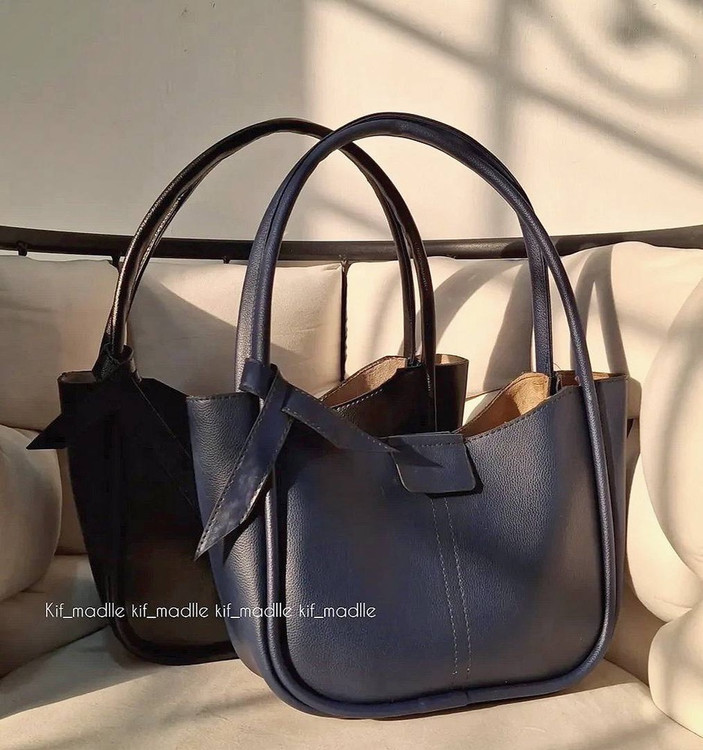 کیف زنانه مدل پاپیون همراه با کیف لوازم آرایش womens bag