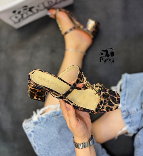 کفش زنانه مجلسی ysl طرح پلنگی زیره قرمز women ysl