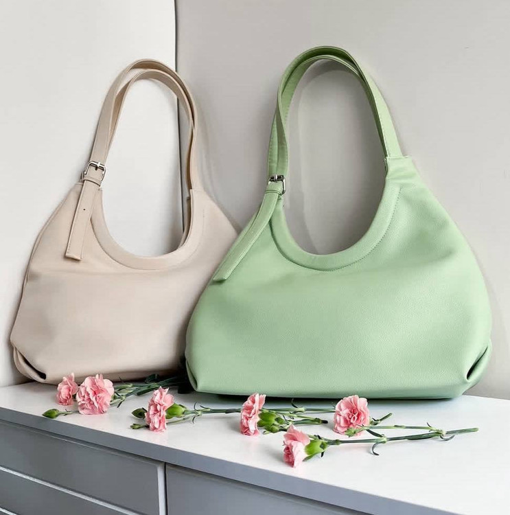 کیف دودسته دسته کمربندی طرح هلالی women bag