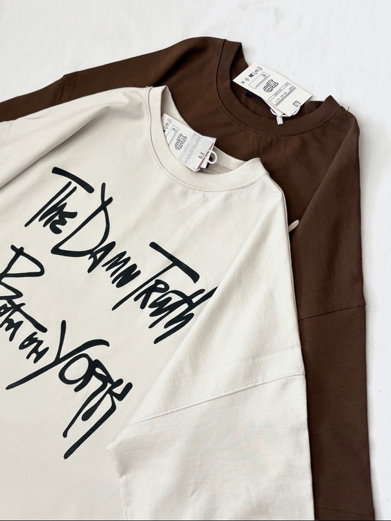 تی شرت باکسی مدل لش پارچه مچینست WOMENS SHIRTS