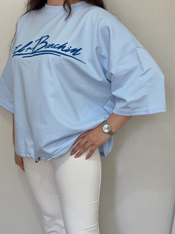 تی شرت زنانه مدل باکسی پایین کش WOMEN SHIRT