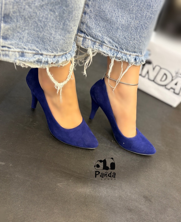 کفش پاشنهدار زنانه پاندا مدل مخملی با زیره دافوس و پاشنه ۱۰ سانتی
