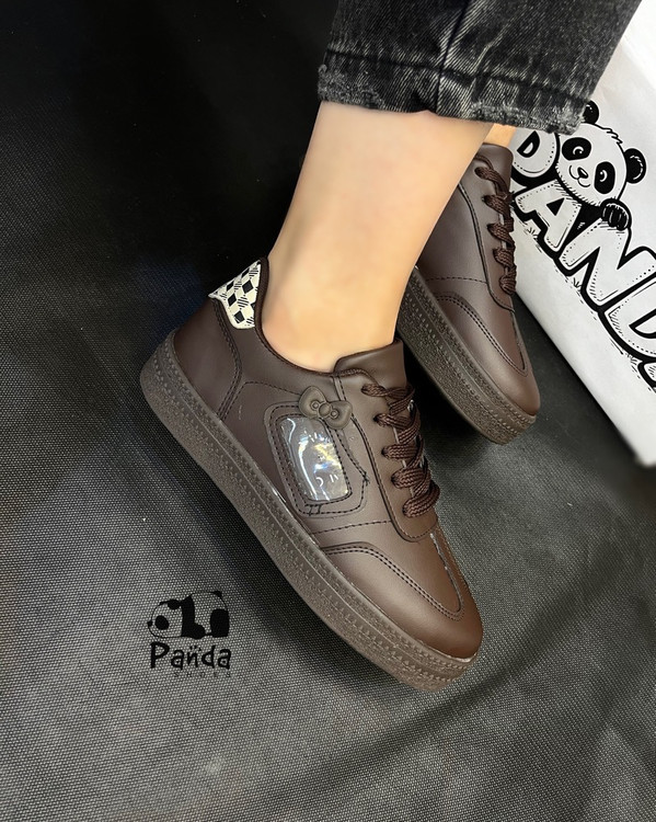 کفش ونس گربهای | اسپرت فانتزی با زیره PVC | رنگبندی کرم، موکا و مشکی