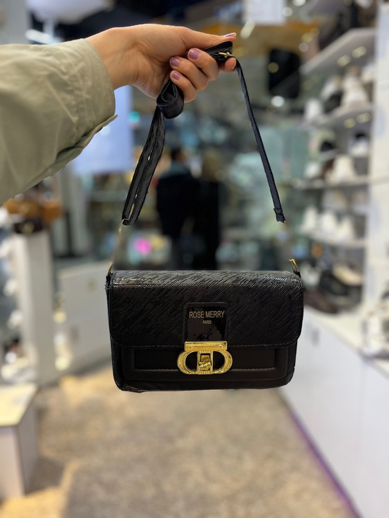 کیف زنانه مجلسی یراقدار طلایی – مدل لاکچری کار خارجی (حراجی)