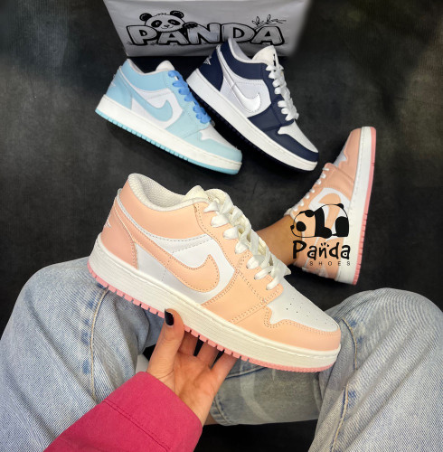 کفش اسپرت زنانه نایک جردن وان دوردوخت | کفی طبی | سه رنگ سفید صورتی، سفید مشکی، سفید سرمهای