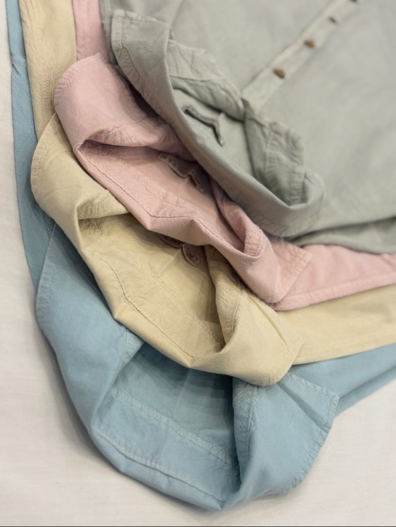 شومیز زنانه سوپر پنبه آستین کوتاه | خنک و راحت در ۸ رنگ ملایم 👚