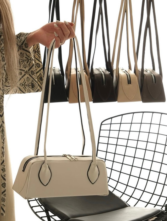 کیف دستی زنانه مستطیلی مینیمال چرم درجه یک