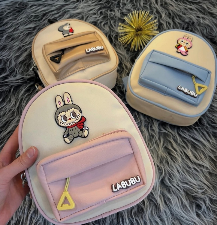 کولهپشتی فانتزی دخترانه مدل لابوبو چرم درجهیک