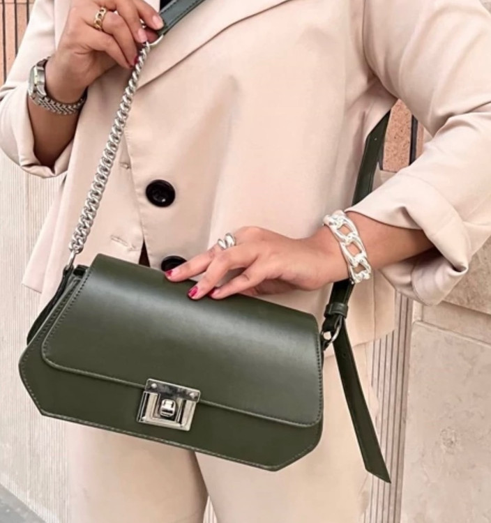 کیف رودوشی زنانه مجلسی چرم درجه یک