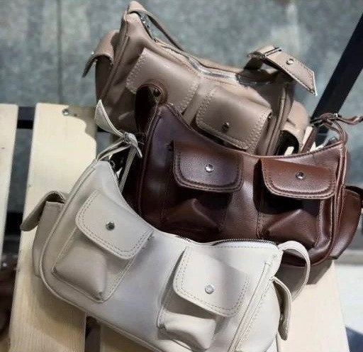 کیف زنانه مدل 2 جیب جلو شل رودوشی womens bag