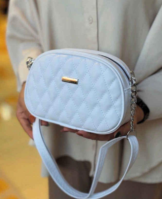 کیف پاسپورتی گلدوزی لوزی دخترانه | Mini Quilted Crossbody Bag