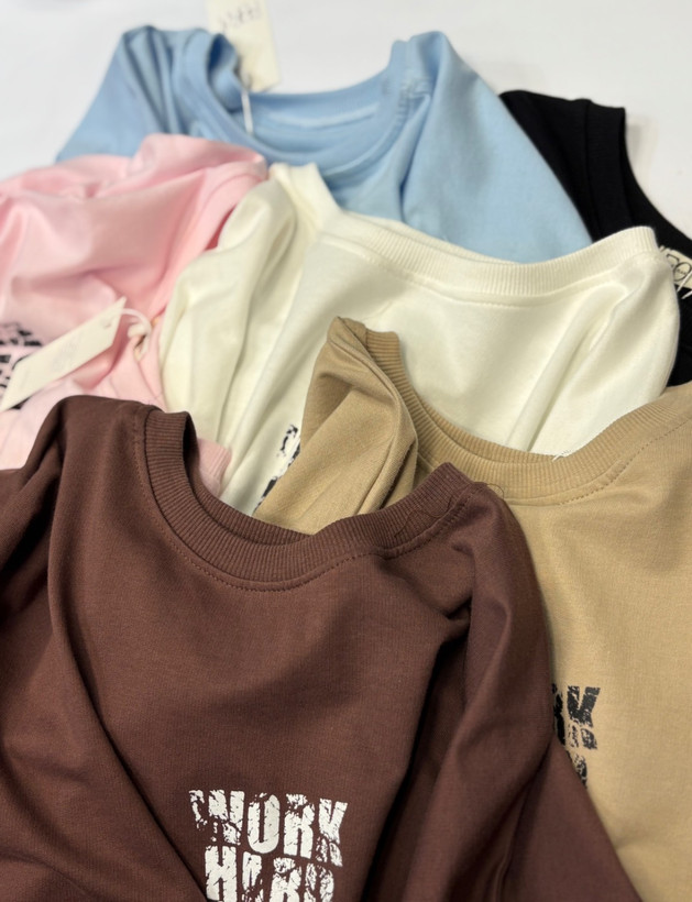 HARD WORK Oversized Long T-Shirt | Premium Quality