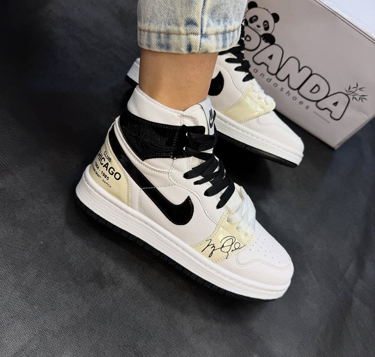 👟 کتونی ساقدار زنانه طرح جردن ۱ شیکاگو (Jordan 1 Chicago) – کفی طبی و دوردوخت