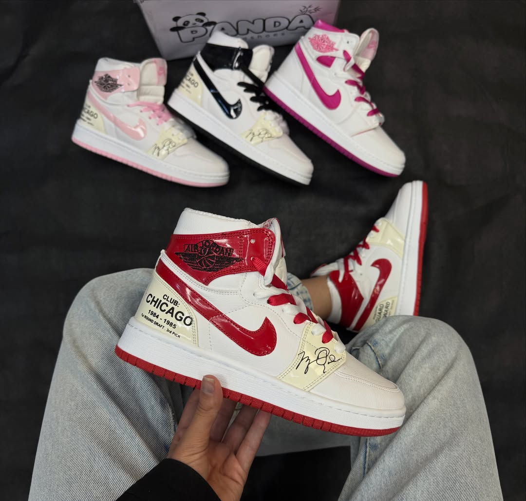👟 کتونی ساقدار زنانه طرح جردن ۱ شیکاگو (Jordan 1 Chicago) – کفی طبی و دوردوخت