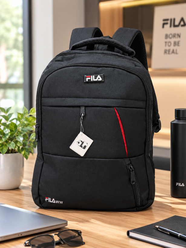 🎒 کولهپشتی مشکی FILA مدل اسپرت | جادار و کاربردی
